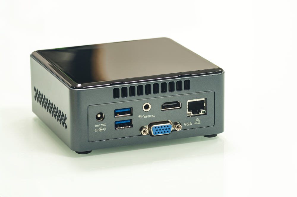 A mini-PC similar to an Intel NUC. A mini-PC similar to an Intel NUC.