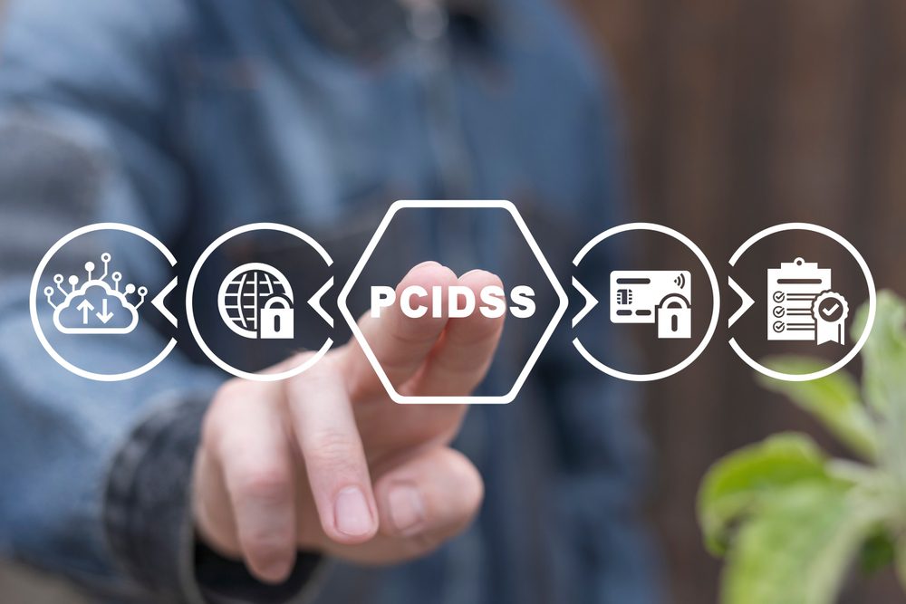 Businessman,Using,Virtual,Touch,Screen,Clicks,Abbreviation:,Pci,Dss.,Concept