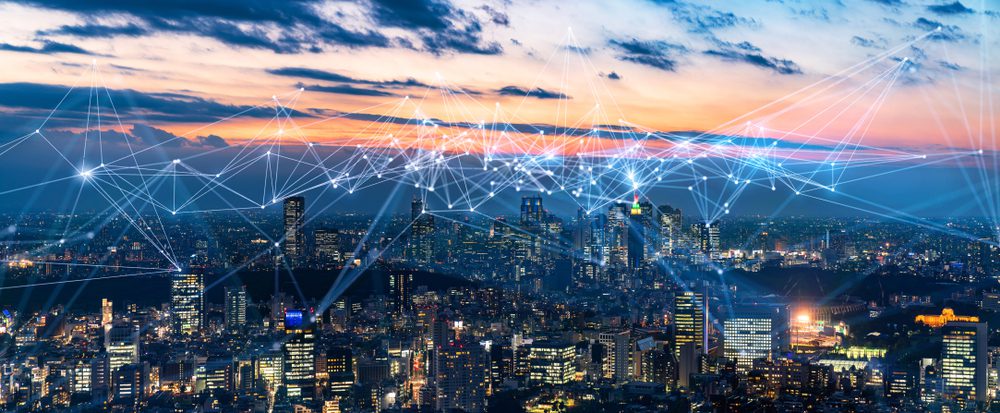 Smart,City,And,Communication,Network,Concept.,Iot(internet,Of,Things).,Ict(information